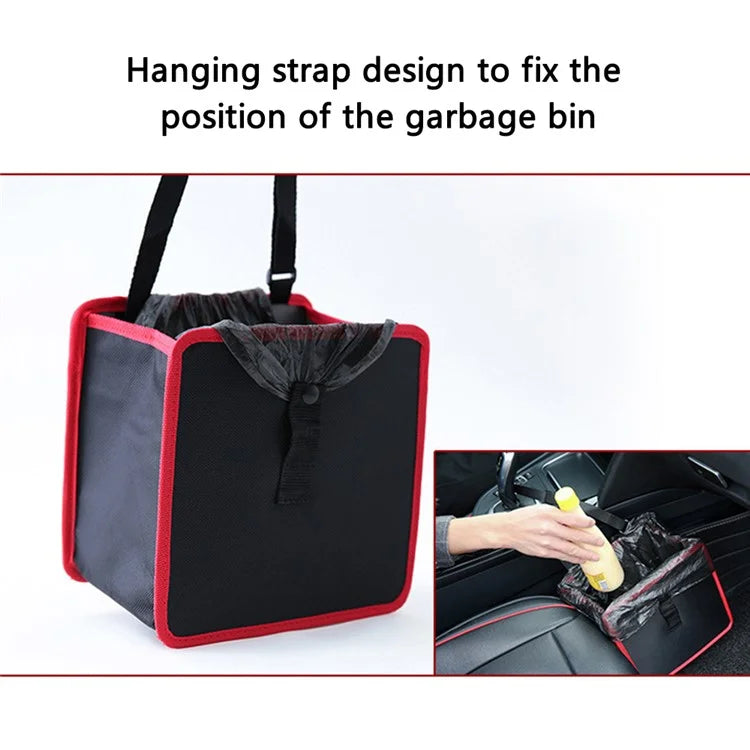 9730 Waterproof Oxford Cloth Car Storage Bag Trash Can Foldable Hanging Barrel