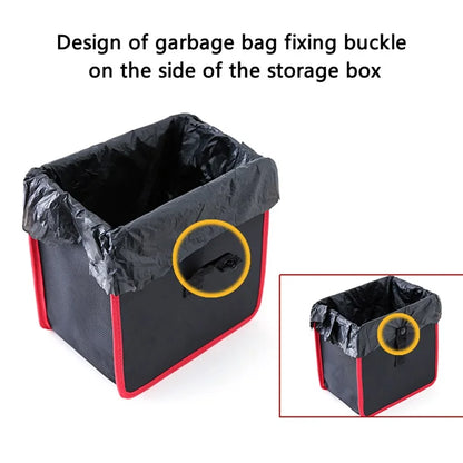 9730 Waterproof Oxford Cloth Car Storage Bag Trash Can Foldable Hanging Barrel