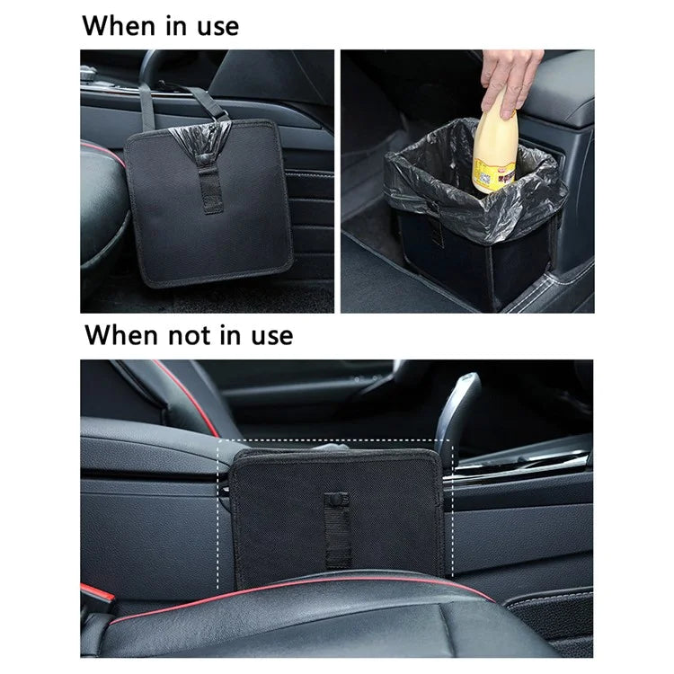 9730 Waterproof Oxford Cloth Car Storage Bag Trash Can Foldable Hanging Barrel