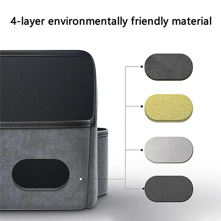 AUTOCOLOR Car Middle Seat Organizer Vehicle Central Control Handbag Water Bottle Storage Bag