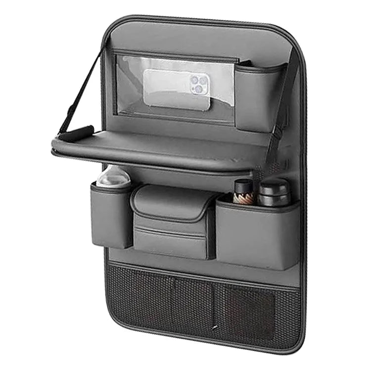Multi-functional Car Backseat Organizer Hanging Waterproof Storage Bag with Foldable Table