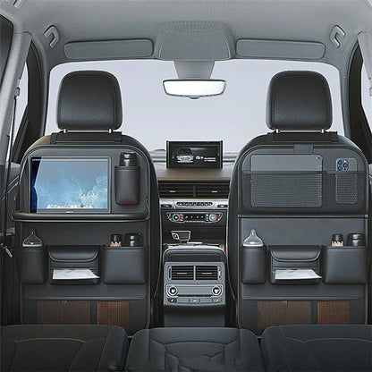 Multi-functional Car Backseat Organizer Hanging Waterproof Storage Bag with Foldable Table