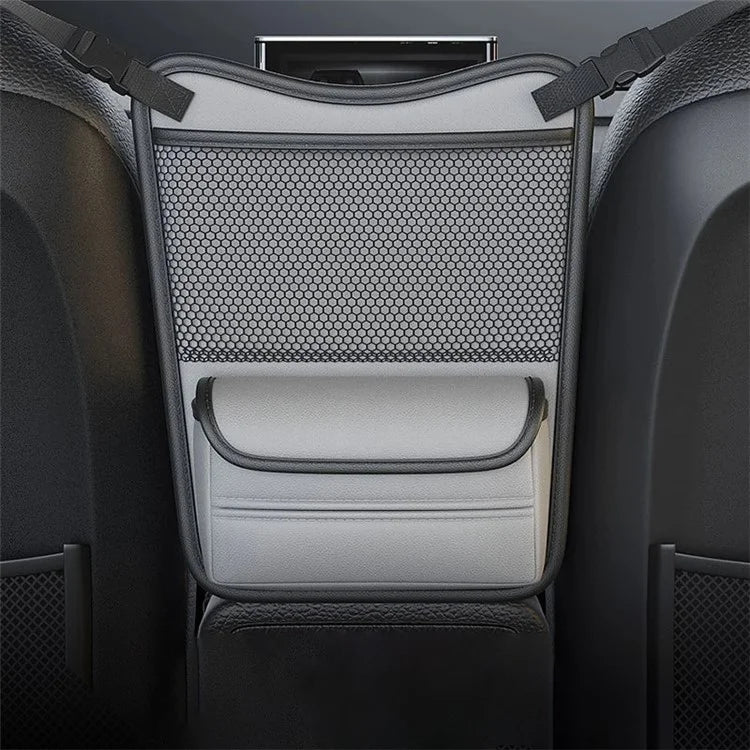 Leather Car Middle Seat Organizer Waterproof Car Central Control Phone Sundries Storage Bag