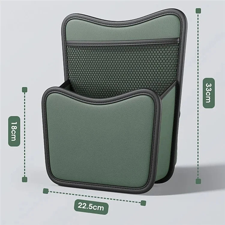 Leather Car Middle Seat Organizer Waterproof Car Central Control Phone Sundries Storage Bag