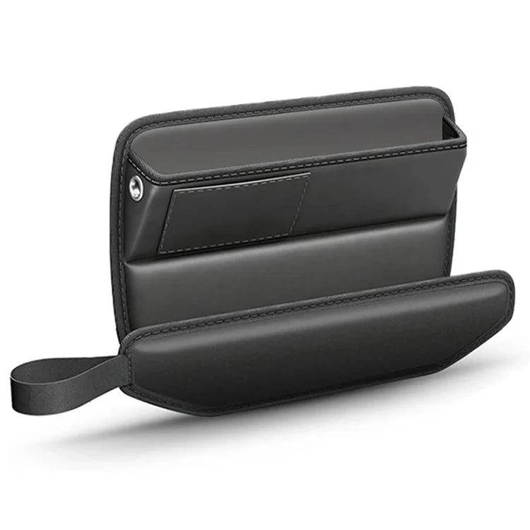 AUTOCOLOR Car Side Seat Gap Crevice Storage Box Pocket Key Phone Holder