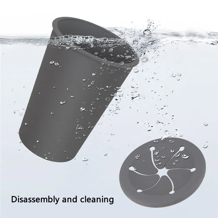 Car Trash Can Garbage Holder Vehicle Door Cup Holder Seat Back Silicone Trash Bin Dustbin