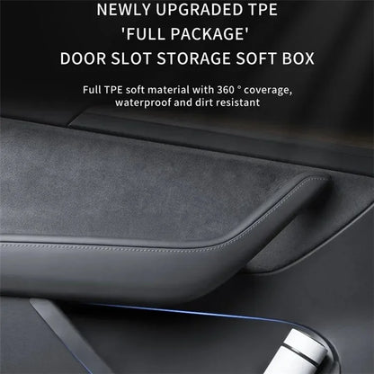 TSL1108 2Pcs Storage Box for Tesla Model Y TPE Car Door Interior Container