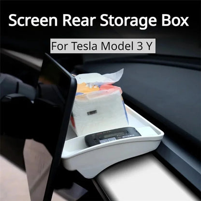 TSL248 For Model Y / 3 TPE Box Car Behind Screen ETC Storage Tray