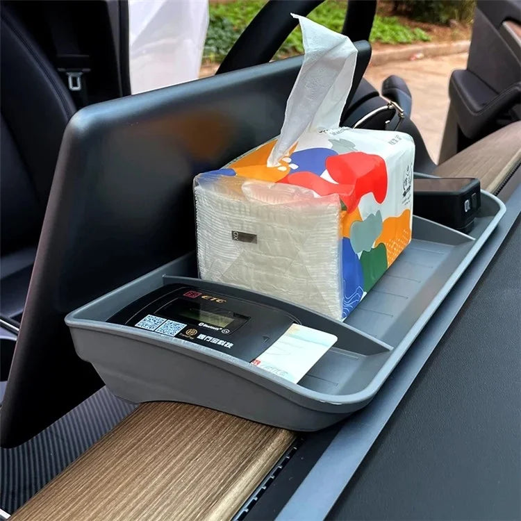 TSL248 For Model Y / 3 TPE Box Car Behind Screen ETC Storage Tray