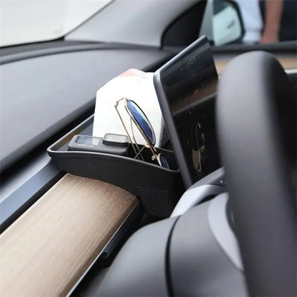 TSL248 For Model Y / 3 TPE Box Car Behind Screen ETC Storage Tray