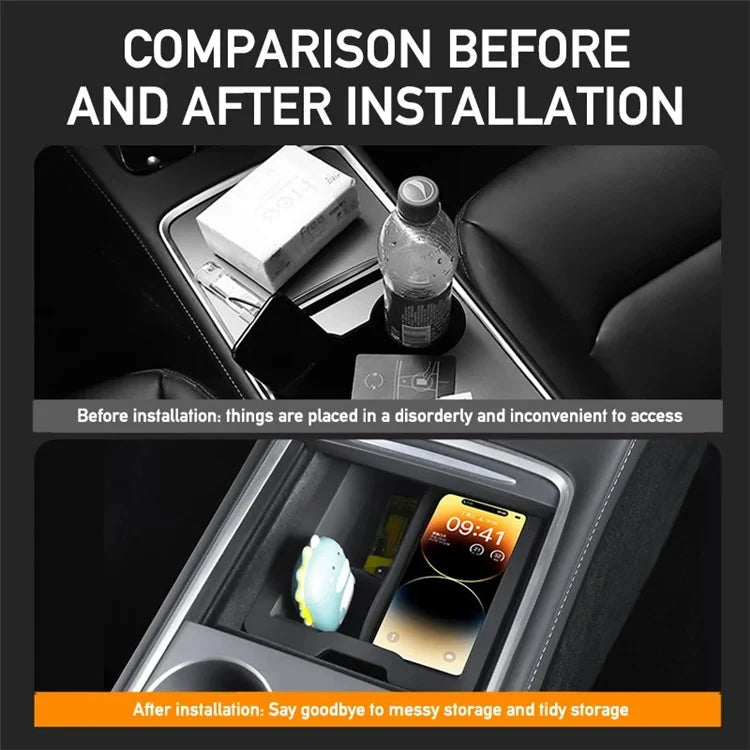 ALZH005 2Pcs / Set For Model Y / 3 Car Center Console Storage Box