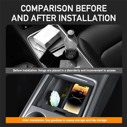 ALZH005 2Pcs / Set For Model Y / 3 Car Center Console Storage Box