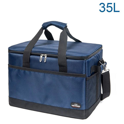 35L Portable Home Car Outdoor Picnic Cooler Bag Waterproof Insulated Food Drink Storage Bag
