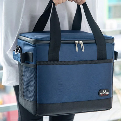 35L Portable Home Car Outdoor Picnic Cooler Bag Waterproof Insulated Food Drink Storage Bag