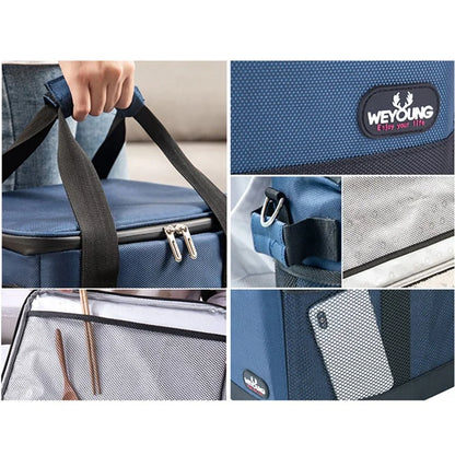 35L Portable Home Car Outdoor Picnic Cooler Bag Waterproof Insulated Food Drink Storage Bag