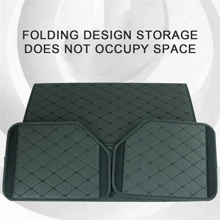 10006 Multi-function Foldable Leather Car Trunk Storage Box, Extra Large Size