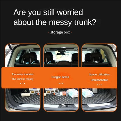 10006 Multi-function Foldable Leather Car Trunk Storage Box, Extra Large Size
