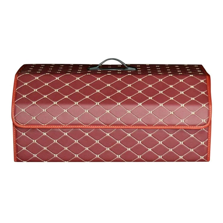 10006 Multi-function Foldable Leather Car Trunk Storage Box, Extra Large Size