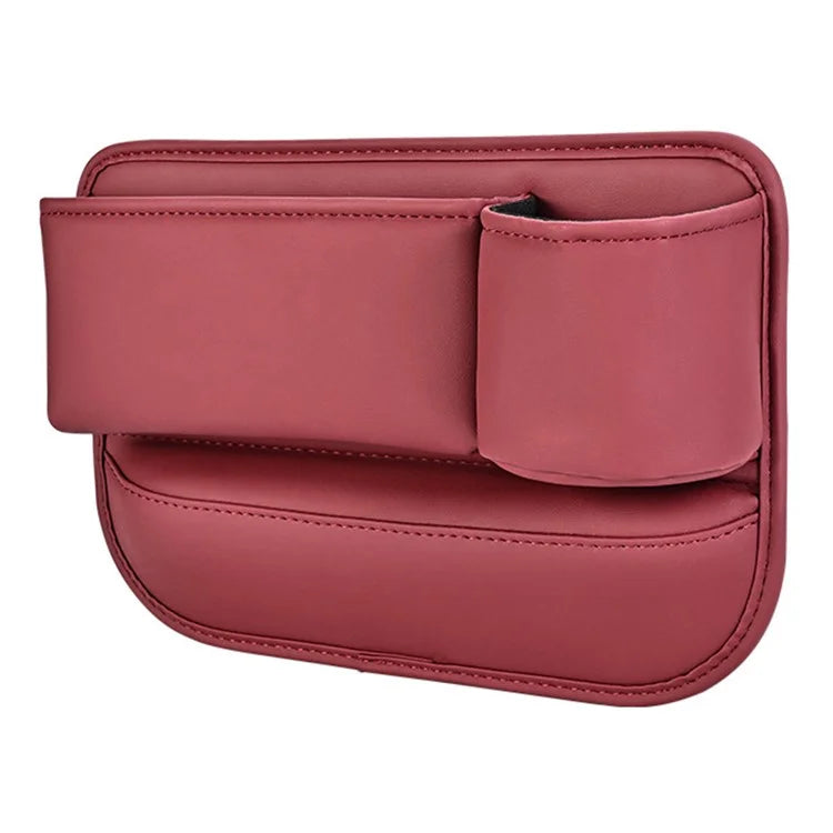 Universal Car Seat Gap Filler Organizer PU Car Seat Gap Filler Storage Box with Cup Holder