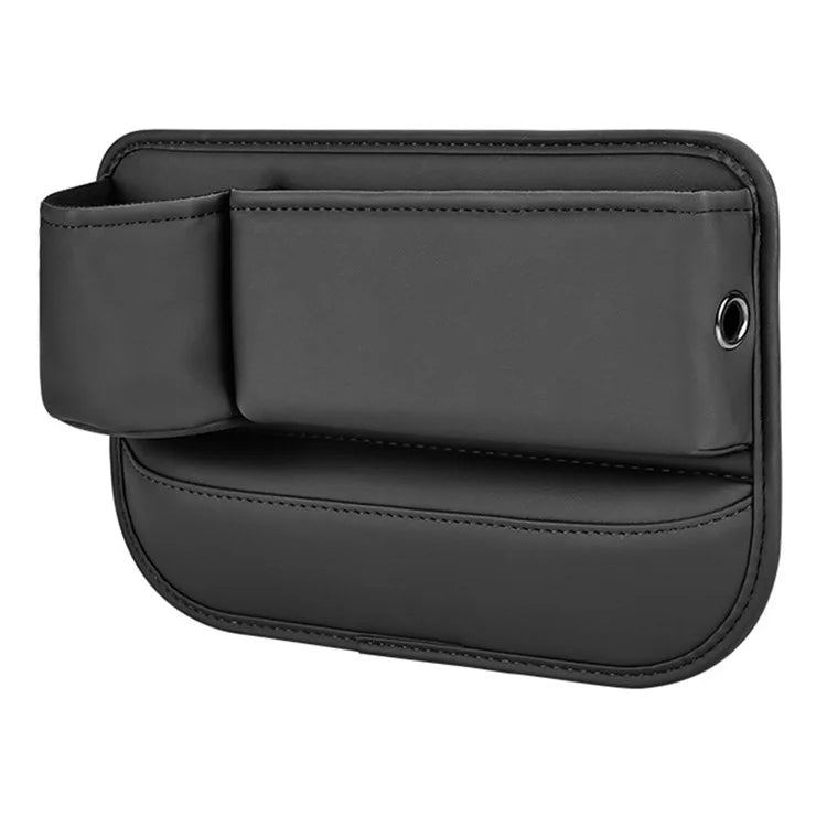 Universal Car Seat Gap Filler Organizer PU Car Seat Gap Filler Storage Box with Cup Holder