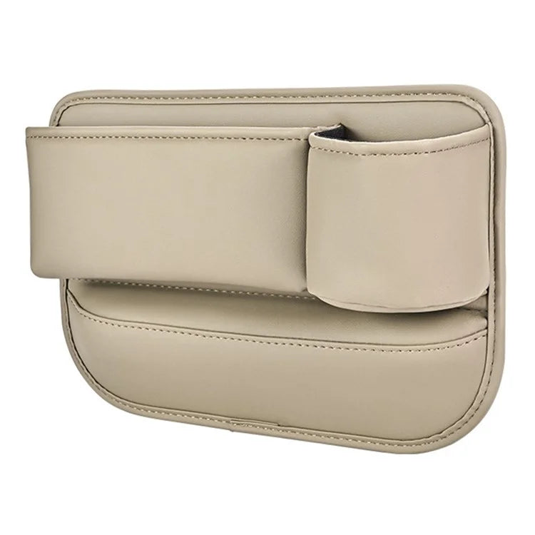 Universal Car Seat Gap Filler Organizer PU Car Seat Gap Filler Storage Box with Cup Holder