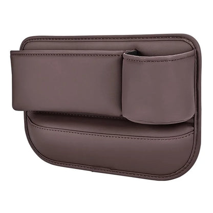 Universal Car Seat Gap Filler Organizer PU Car Seat Gap Filler Storage Box with Cup Holder