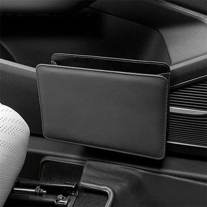 Car Seat Gap Organizer Leather Storage Box Seat Back Side Organizer for Phones Keys