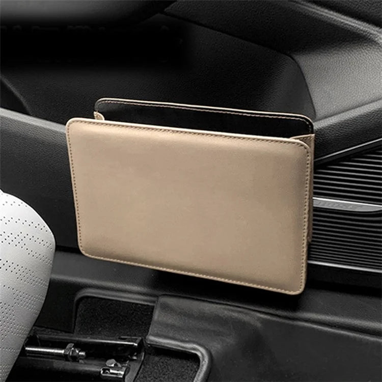 Car Seat Gap Organizer Leather Storage Box Seat Back Side Organizer for Phones Keys