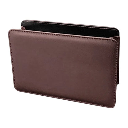 Car Seat Gap Organizer Leather Storage Box Seat Back Side Organizer for Phones Keys