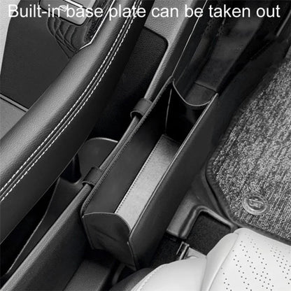 Car Seat Gap Organizer Leather Storage Box Seat Back Side Organizer for Phones Keys