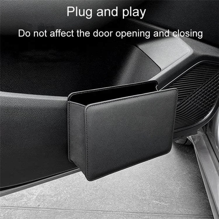 Car Seat Gap Organizer Leather Storage Box Seat Back Side Organizer for Phones Keys