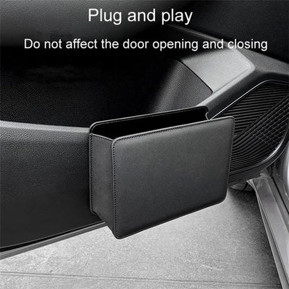 Car Seat Gap Organizer Leather Storage Box Seat Back Side Organizer for Phones Keys