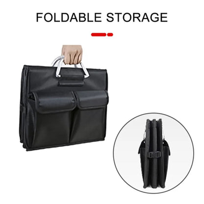 Size L 66L Foldable Car Trunk Storage Box with Lid Oxford Cloth Storage Organizer
