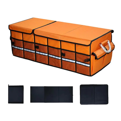 Lengthened Size L 100L Car Trunk Storage Box Oxford Cloth Foldable Organizer with Lid