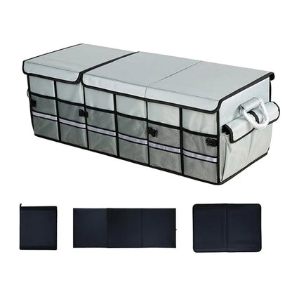 Lengthened Size L 100L Car Trunk Storage Box Oxford Cloth Foldable Organizer with Lid