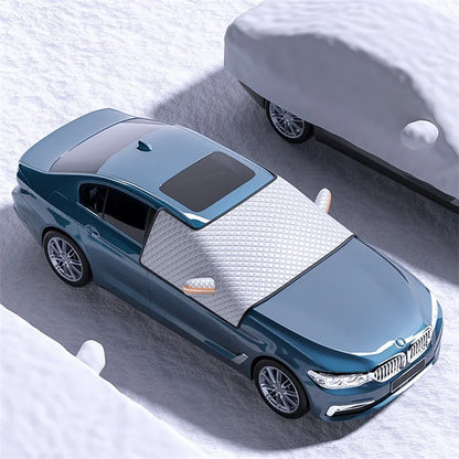 ST-4013 Winter Car Windshield Front Window Cover Aluminium Film Snowproof Protective Cover