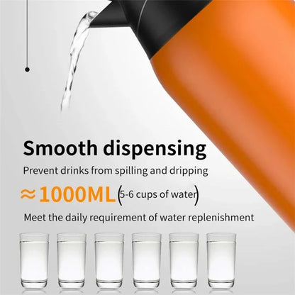 YT-1000A 24V Digital Display 1000ml Stainless Steel Car Electric Kettle Boiling Water Cup (No FDA Certificate)