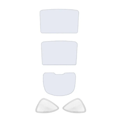 For Model Y 1 Set Car Rear Windshield Sun Shade + 2 Sets Glass Roof Sunshade + 2 Sets Triangle Sun Shade