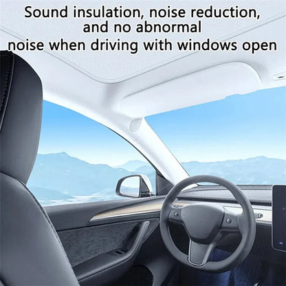 For Model Y 2 Sets Car Glass Roof Sunshade Anti UV Light Sun Shade