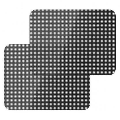 2Pcs 38x42cm Car Window Sunshade Sticker PVC Black Mesh Anti-UV Vehicle Glass Film