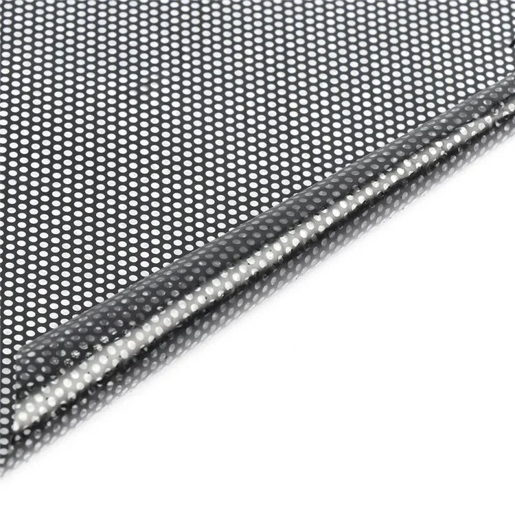 2Pcs 38x42cm Car Window Sunshade Sticker PVC Black Mesh Anti-UV Vehicle Glass Film