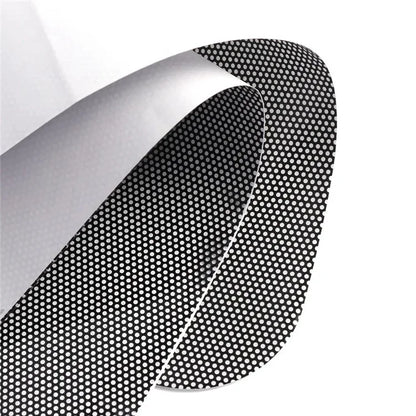 2Pcs 38x42cm Car Window Sunshade Sticker PVC Black Mesh Anti-UV Vehicle Glass Film