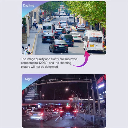 U02 Front and Rear Dual Lens Night Vision Car Dash Cam WiFi Car Video Recorder (No Memory Card)