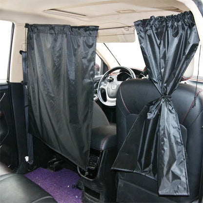Double Layer 190T Pongee Car Partition Curtain Privacy Protection Divider Curtain with 2 Rear Window Curtains