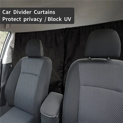 Single Layer 190T Pongee Privacy Protection Car Partition Curtain with 2 Rear Window Curtains