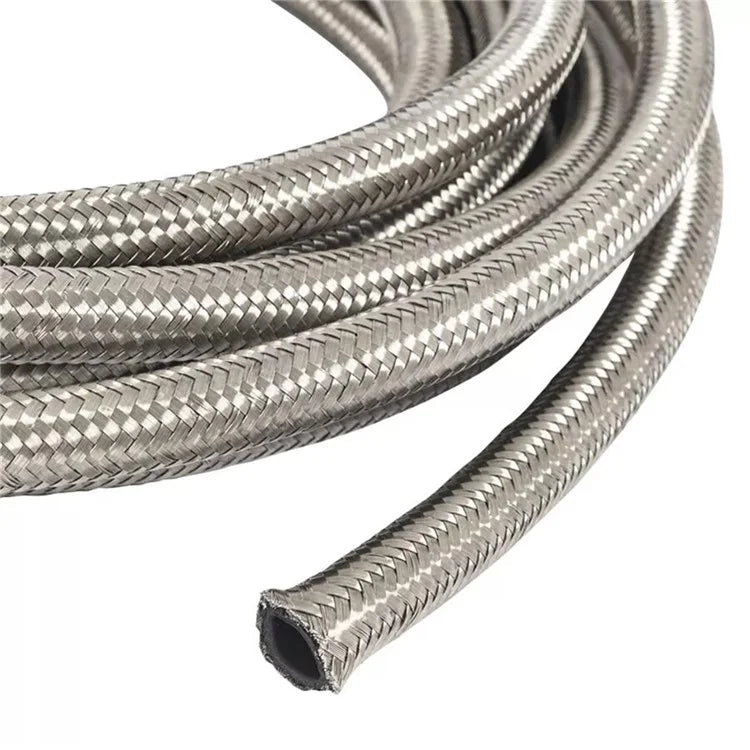 50cm Motorcycle Radiator Fuel Pipe Sheath 304 Stainless Steel Braided Hose