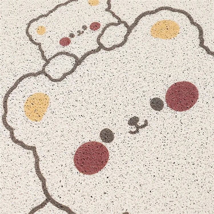 4Pcs / Set Vehicle Floor Protector Mats for Front and Rear Non-slip Wire Loop Car Interior Carpet