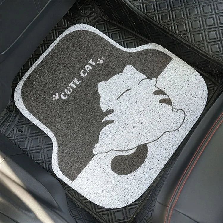 4Pcs / Set Vehicle Floor Protector Mats for Front and Rear Non-slip Wire Loop Car Interior Carpet
