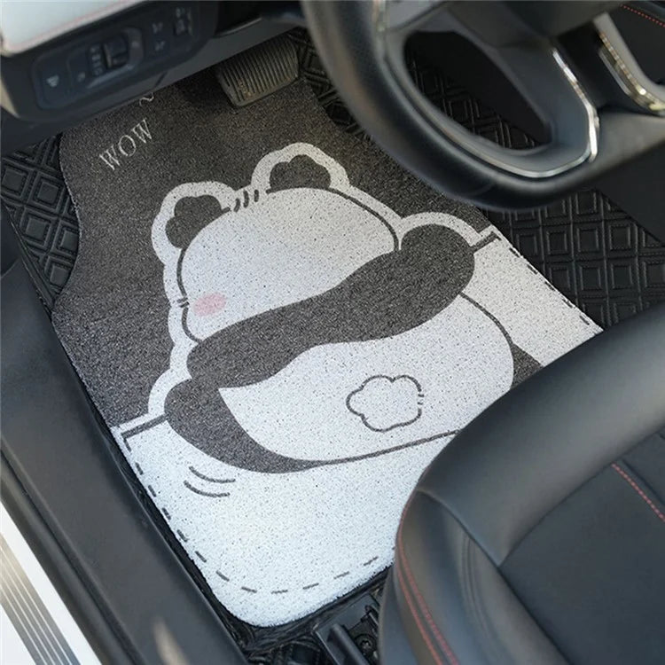 4Pcs / Set Vehicle Floor Protector Mats for Front and Rear Non-slip Wire Loop Car Interior Carpet