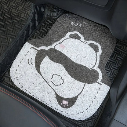 4Pcs / Set Vehicle Floor Protector Mats for Front and Rear Non-slip Wire Loop Car Interior Carpet